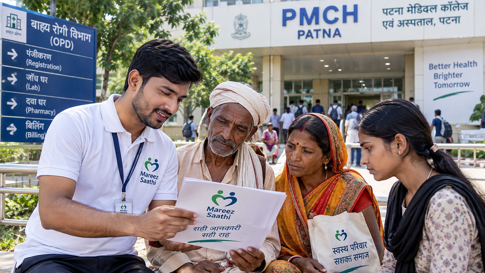 Mareez Saathi patient support at Patna Medical College and Hospital